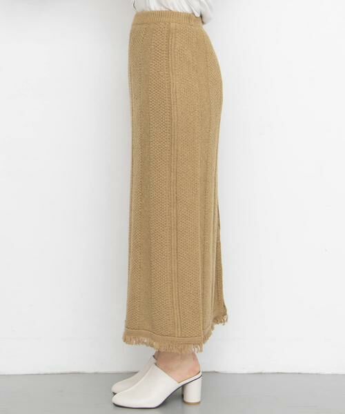 KBF / ケービーエフ スカート | タイトフリンジニットスカート | 詳細21