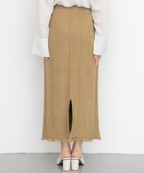 KBF / ケービーエフ スカート | タイトフリンジニットスカート | 詳細22