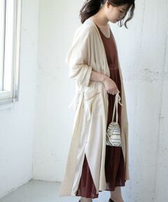 KBF / ケービーエフ その他アウター | カラーパイピングガウン∴