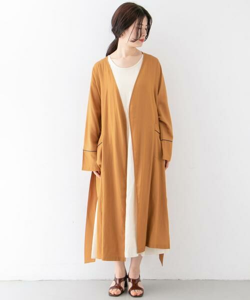 KBF / ケービーエフ その他アウター | カラーパイピングガウン∴ | 詳細3