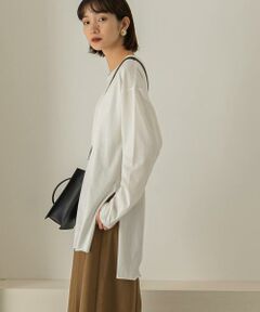 KBF / ケービーエフ Tシャツ | バックヘンリーオーバーサイズTシャツ