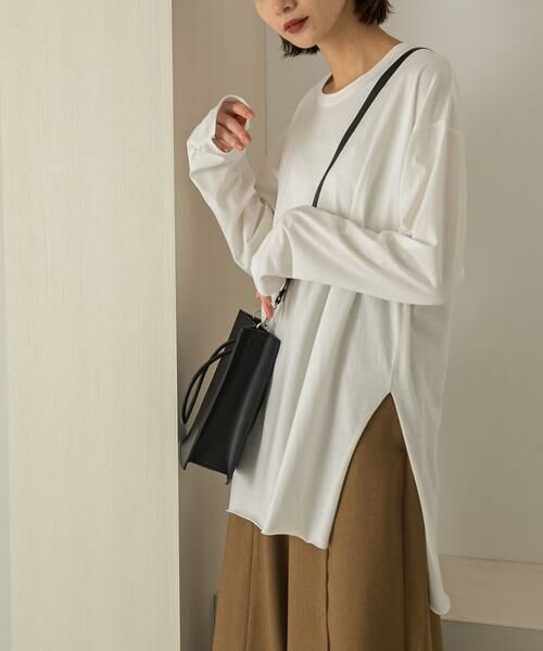 KBF / ケービーエフ Tシャツ | バックヘンリーオーバーサイズTシャツ | 詳細1