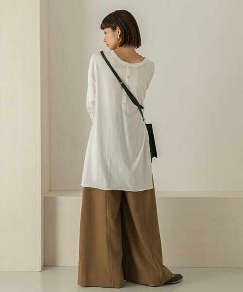 KBF / ケービーエフ Tシャツ | バックヘンリーオーバーサイズTシャツ | 詳細2