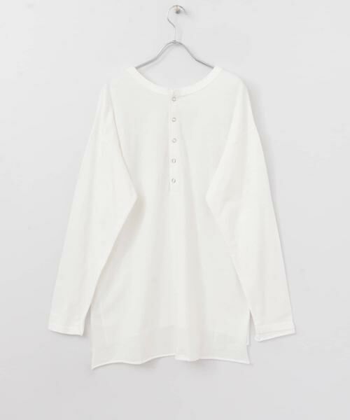 KBF / ケービーエフ Tシャツ | バックヘンリーオーバーサイズTシャツ | 詳細5