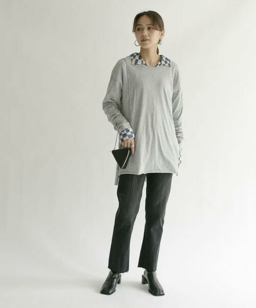 KBF / ケービーエフ Tシャツ | バックヘンリーオーバーサイズTシャツ | 詳細11