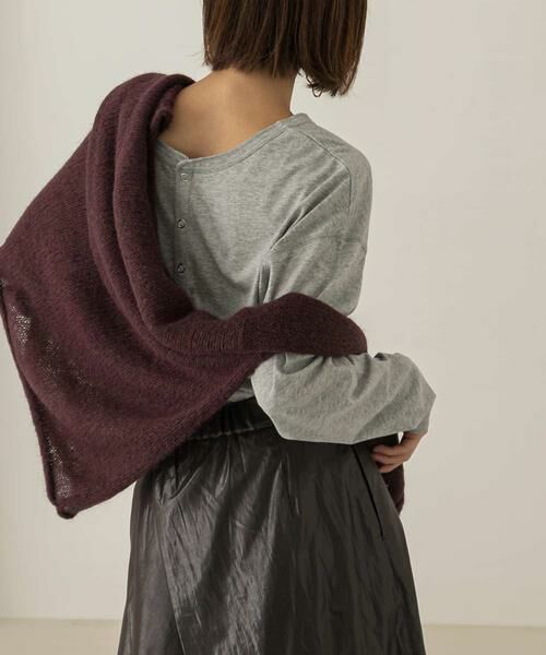 KBF / ケービーエフ Tシャツ | バックヘンリーオーバーサイズTシャツ | 詳細13