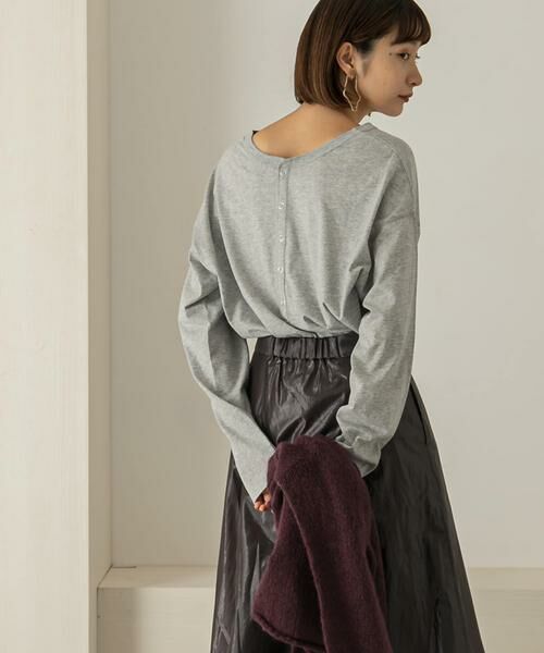 KBF / ケービーエフ Tシャツ | バックヘンリーオーバーサイズTシャツ | 詳細15