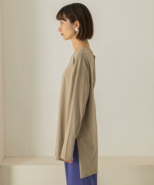 KBF / ケービーエフ Tシャツ | バックヘンリーオーバーサイズTシャツ | 詳細29