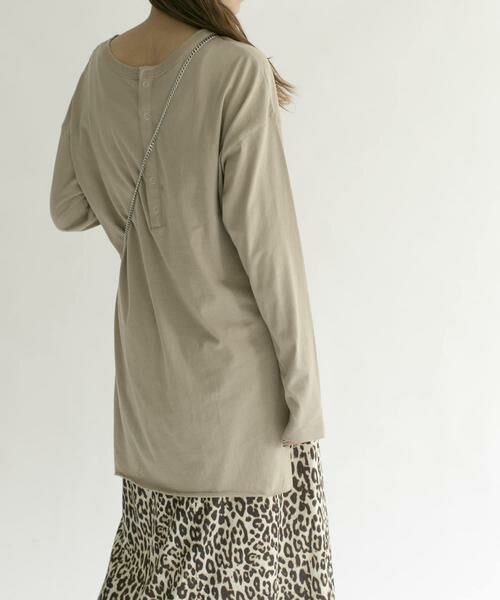 KBF / ケービーエフ Tシャツ | バックヘンリーオーバーサイズTシャツ | 詳細20