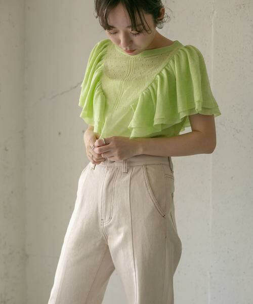 KBF / ケービーエフ ニット・セーター | 透かし編みフリルニット∴ | 詳細9