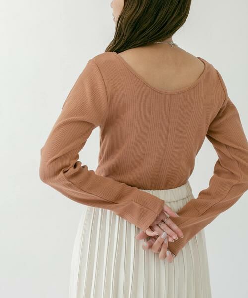 KBF / ケービーエフ Tシャツ | フロントホックデザインカットソー | 詳細4