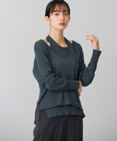 KBF / ケービーエフ ニット・セーター | ホルターネックレイヤードニット