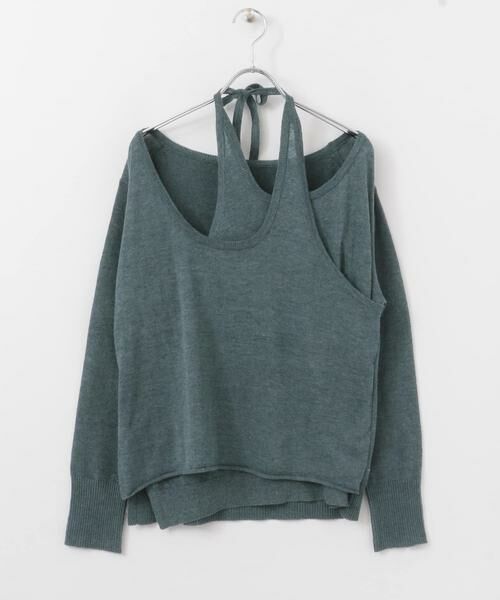 KBF / ケービーエフ ニット・セーター | ホルターネックレイヤードニット | 詳細10