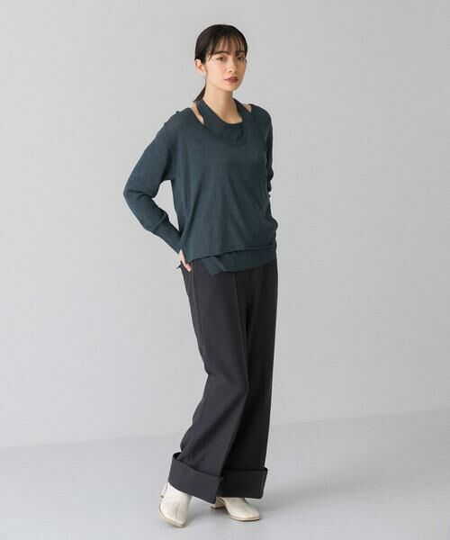 KBF / ケービーエフ ニット・セーター | ホルターネックレイヤードニット | 詳細4