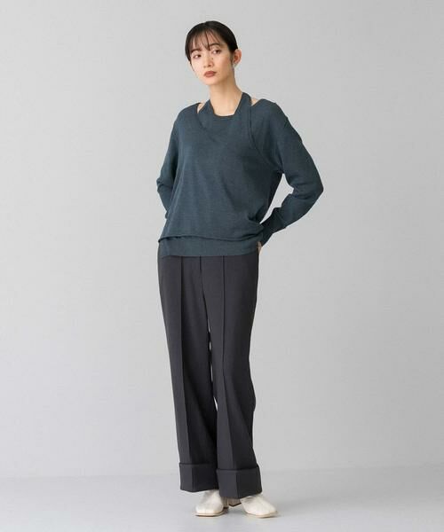 KBF / ケービーエフ ニット・セーター | ホルターネックレイヤードニット | 詳細5