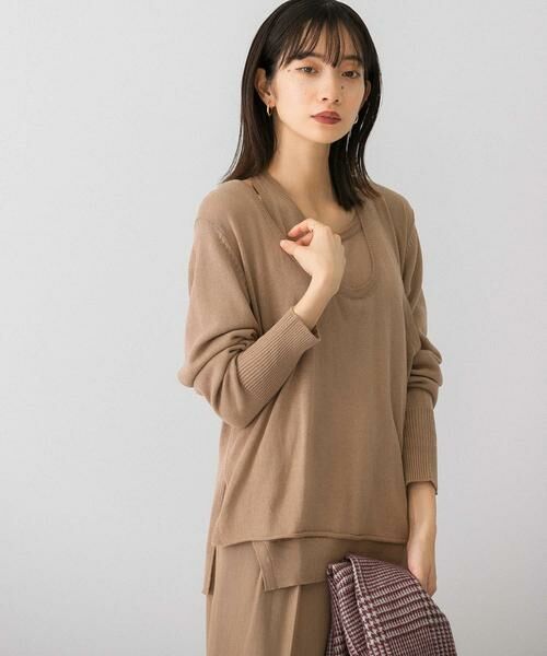 KBF / ケービーエフ ニット・セーター | ホルターネックレイヤードニット | 詳細12