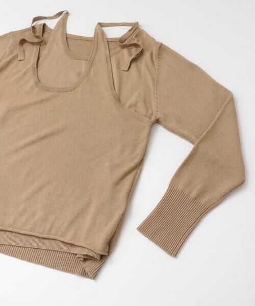 KBF / ケービーエフ ニット・セーター | ホルターネックレイヤードニット | 詳細24