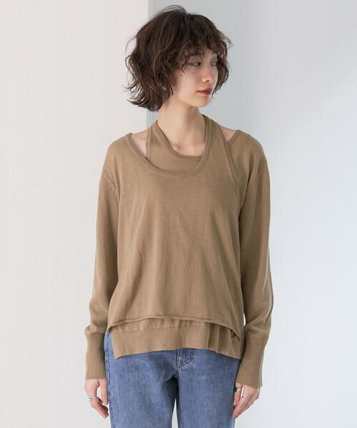 KBF / ケービーエフ ニット・セーター | ホルターネックレイヤードニット | 詳細20