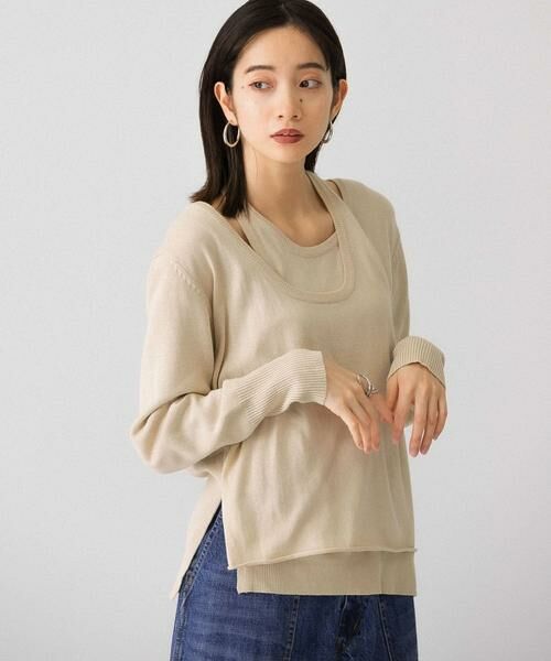 KBF / ケービーエフ ニット・セーター | ホルターネックレイヤードニット | 詳細29