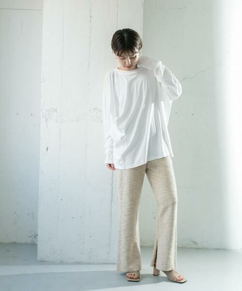 KBF / ケービーエフ その他パンツ | カットツイードフレアパンツ | 詳細10