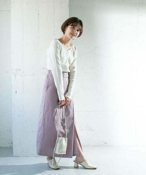 KBF / ケービーエフ スカート | シャンブレーラップスカート | 詳細1