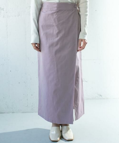 KBF / ケービーエフ スカート | シャンブレーラップスカート | 詳細3