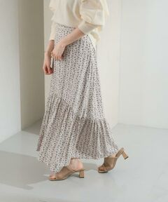 KBF / ケービーエフ スカート | プリントロングティアードスカート