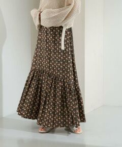 KBF / ケービーエフ スカート | プリントロングティアードスカート