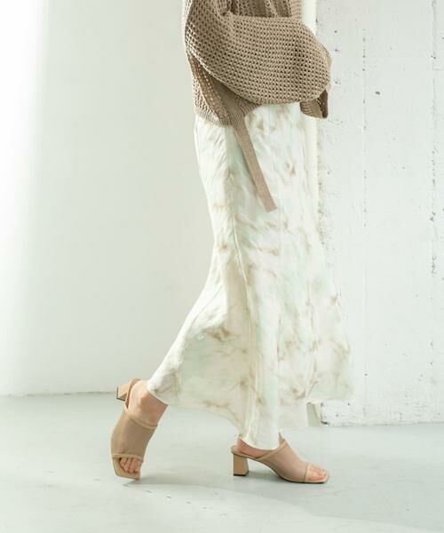 KBF / ケービーエフ スカート | タイダイプリントシャイニースカート | 詳細1