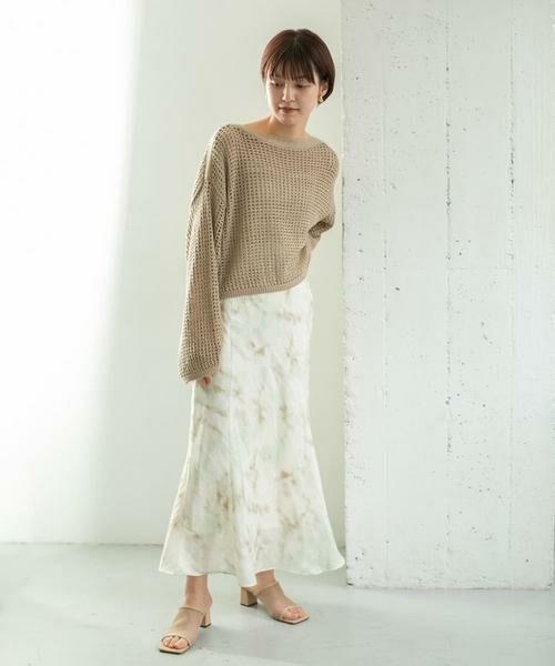 KBF / ケービーエフ スカート | タイダイプリントシャイニースカート | 詳細2