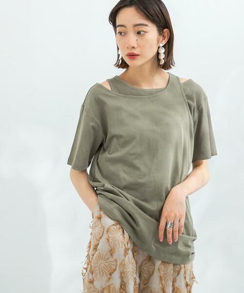 KBF / ケービーエフ Tシャツ | アシメレイヤードTシャツ | 詳細2