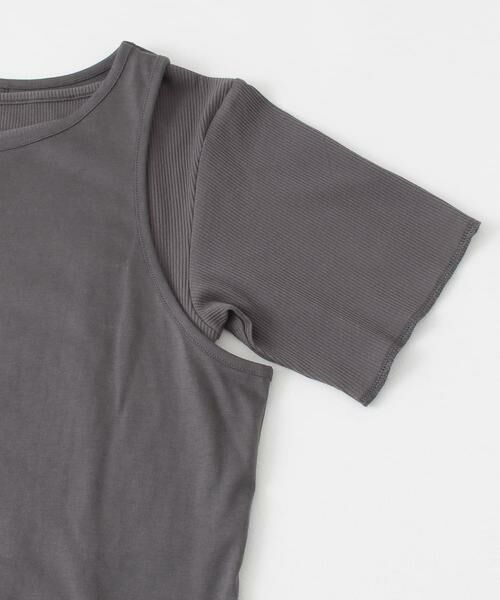 KBF / ケービーエフ Tシャツ | アシメレイヤードTシャツ | 詳細16