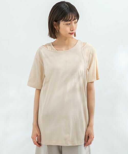 KBF / ケービーエフ Tシャツ | アシメレイヤードTシャツ | 詳細20