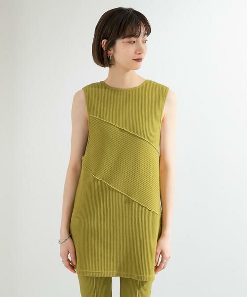 KBF / ケービーエフ タンクトップ | BACKオープンメローリブタンクトップ | 詳細4