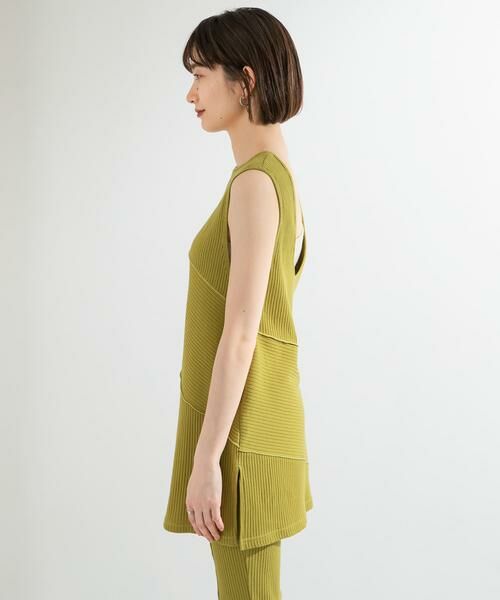 KBF / ケービーエフ タンクトップ | BACKオープンメローリブタンクトップ | 詳細5