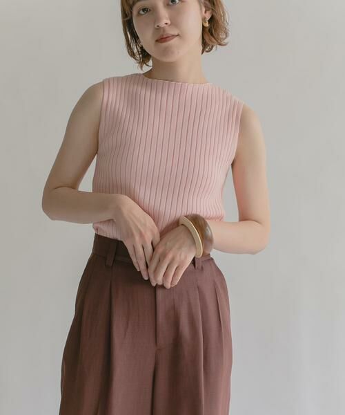 KBF / ケービーエフ タンクトップ | ボートネックRIBニットタンクトップ | 詳細7