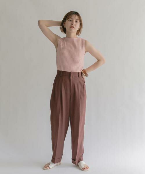 KBF / ケービーエフ タンクトップ | ボートネックRIBニットタンクトップ | 詳細9