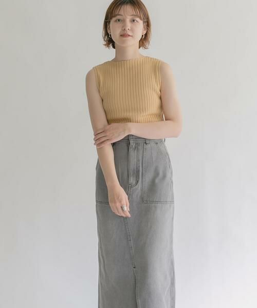 KBF / ケービーエフ タンクトップ | ボートネックRIBニットタンクトップ | 詳細14