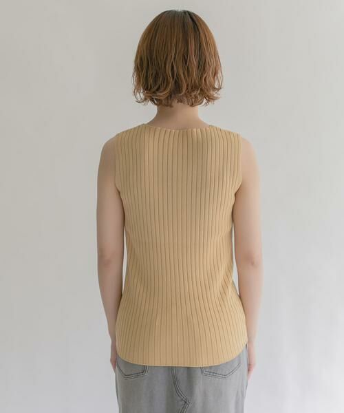 KBF / ケービーエフ タンクトップ | ボートネックRIBニットタンクトップ | 詳細18