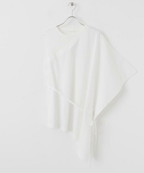 KBF / ケービーエフ シャツ・ブラウス | マントドッキングアシメブラウス | 詳細5