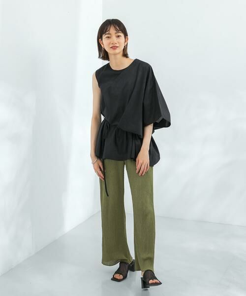 KBF / ケービーエフ シャツ・ブラウス | マントドッキングアシメブラウス | 詳細10