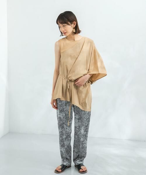 KBF / ケービーエフ シャツ・ブラウス | マントドッキングアシメブラウス | 詳細14