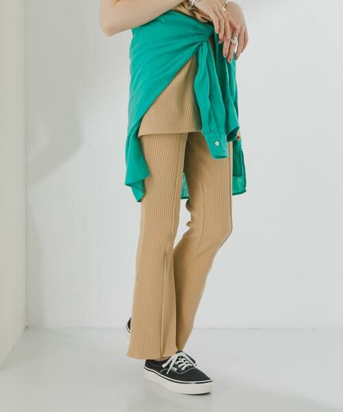 KBF / ケービーエフ その他パンツ | メローリブフレアパンツ | 詳細11