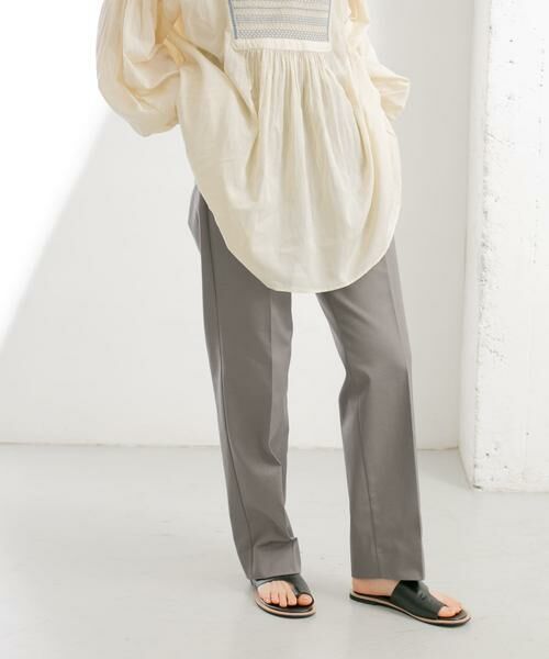 KBF / ケービーエフ その他パンツ | センタープレススタンダードパンツ(グレー)