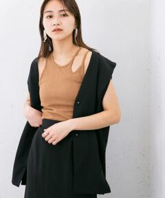 KBF / ケービーエフ タンクトップ | アシメネックタンクトップ