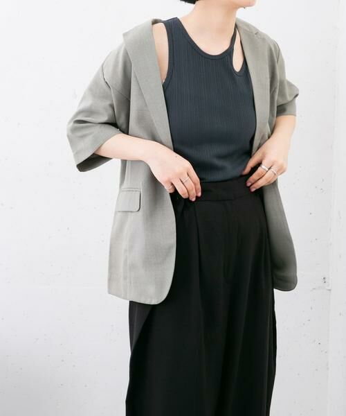 KBF / ケービーエフ タンクトップ | アシメネックタンクトップ | 詳細14