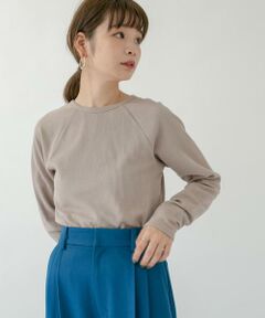 KBF / ケービーエフ Tシャツ | ラグランラインオープンカットソー