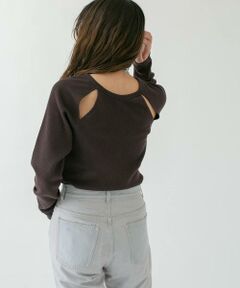 KBF / ケービーエフ Tシャツ | ラグランラインオープンカットソー