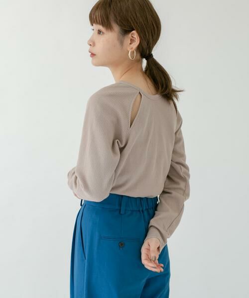 KBF / ケービーエフ Tシャツ | ラグランラインオープンカットソー | 詳細1