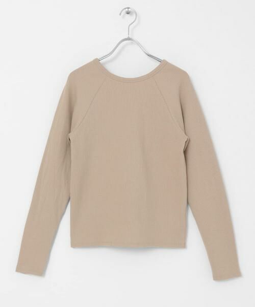 KBF / ケービーエフ Tシャツ | ラグランラインオープンカットソー | 詳細5